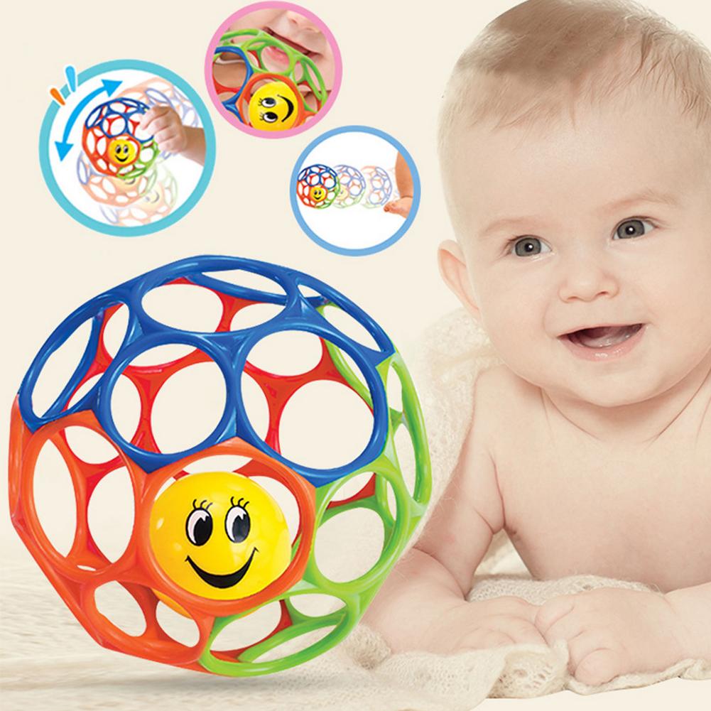 Baby Rattle Toy - Easy Grip Ball Hole Ball Toy Light-Weight Rattle Ball for Babies Little Boys Girls