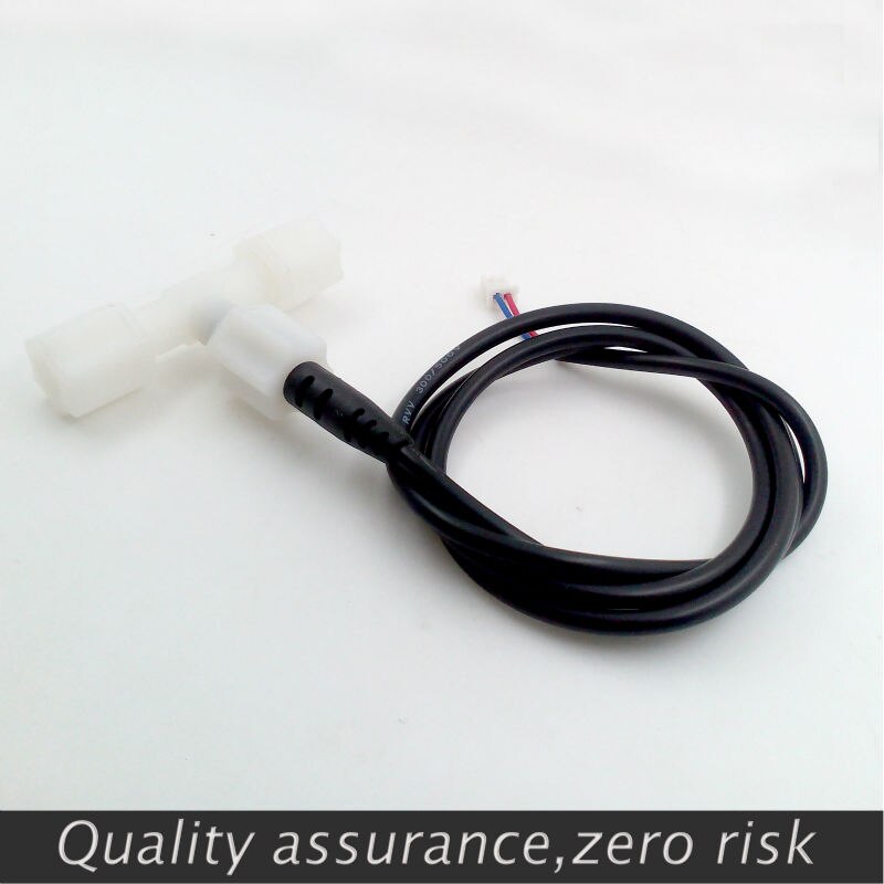 2PCS Flow sensor Water testing probe TDS conductivity tester RO water purifier dedicated+Tripartite-joints G1/4 0.8MPA
