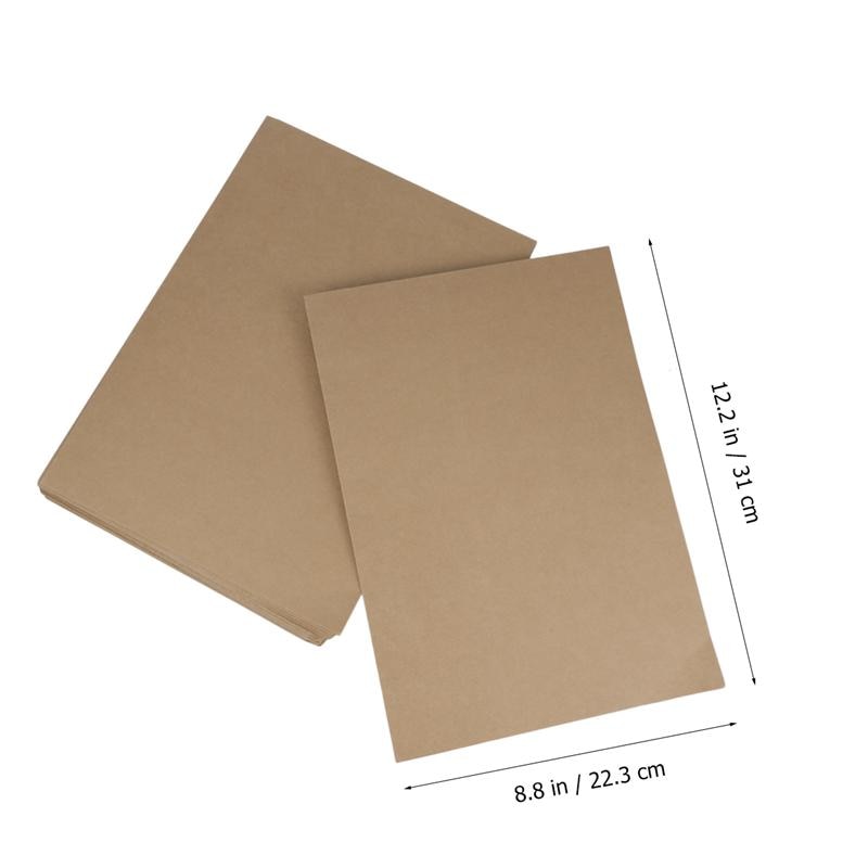 20pcs A4 Kraft Paper File Folder Document Paper Organizer Storage Holder School Office Stationery Supplies