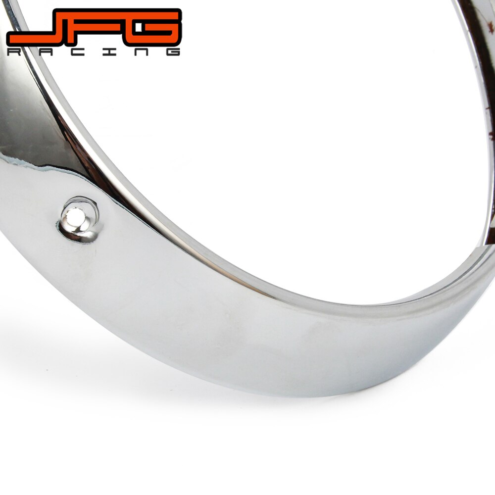 Motorfiets 7 "7 Inch Chrome Koplamp Koplamp Trim Ring Adapter Voor Harley Electra Street Glide Touring