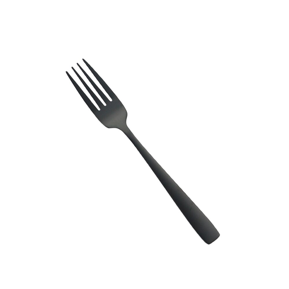 Service de couverts noir mat, couteau fourchette cuillère service de couverts service de table à Dessert service de vaisselle en acier inoxydable service de vaisselle de cuisine: 1Pc Desset Fork