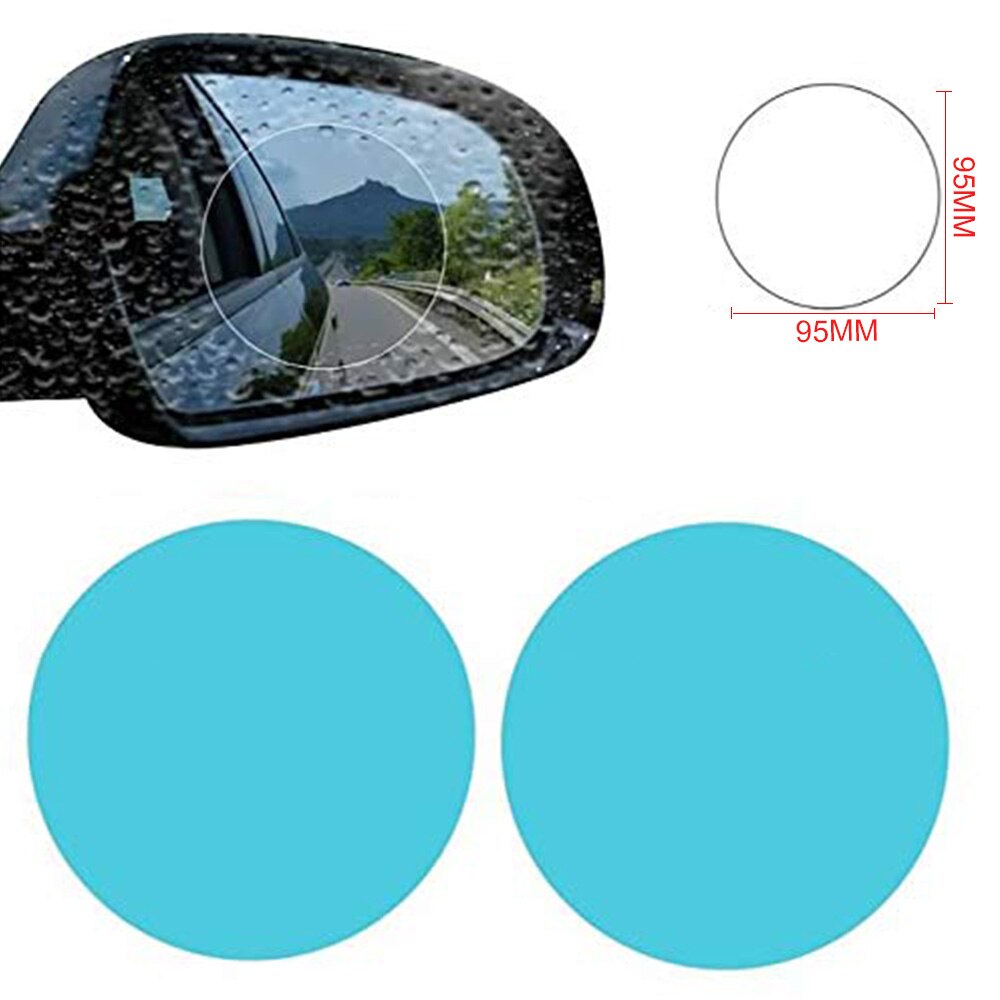 2/4/6 pcscar regnfilm bakspejl beskyttende film anti-tåge membran anti-refleks vandtæt regntæt bil spejl klar film
