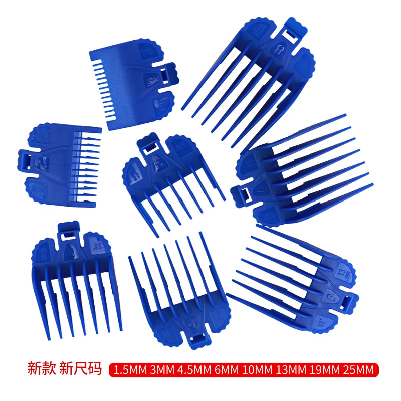 2/8Pcs Hair Clipper Cutting Guide Comb Guards Limit Comb Tools Kit 46x38mm Cutting Head for WAHL 1.5/3/4.5/6/10/13/19/25mm G0704