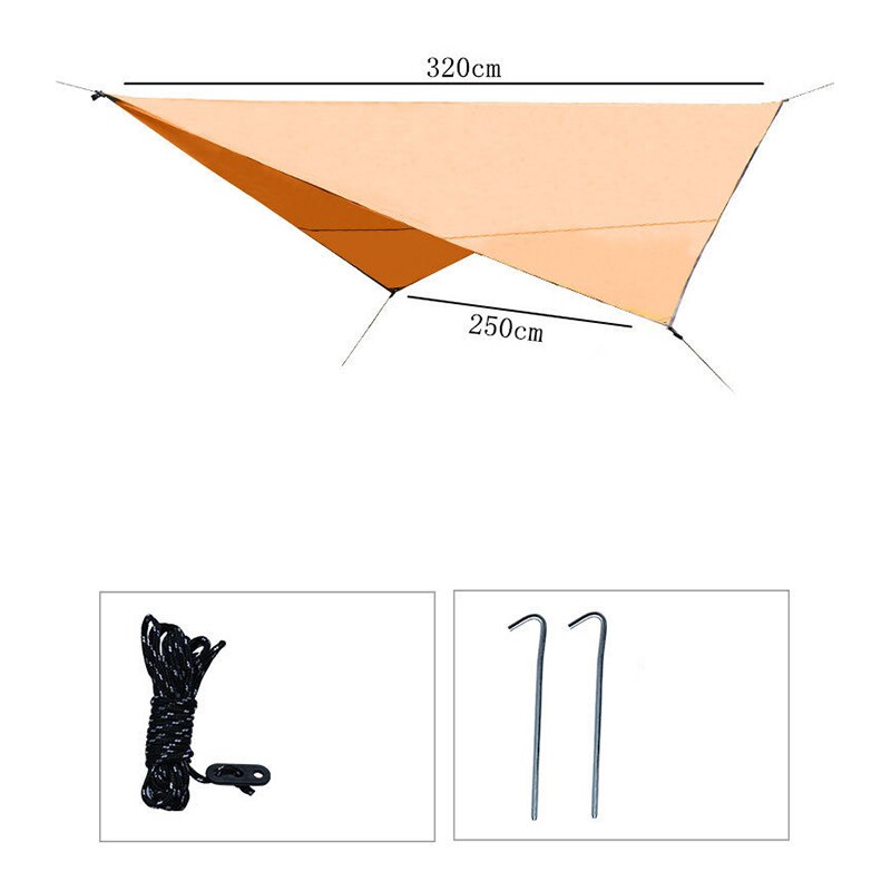 320*250cm telo impermeabile ultraleggero riparo da sole tenda da campeggio tenda da giardino tende da sole protezione solare tenda da sole per Picnic in spiaggia