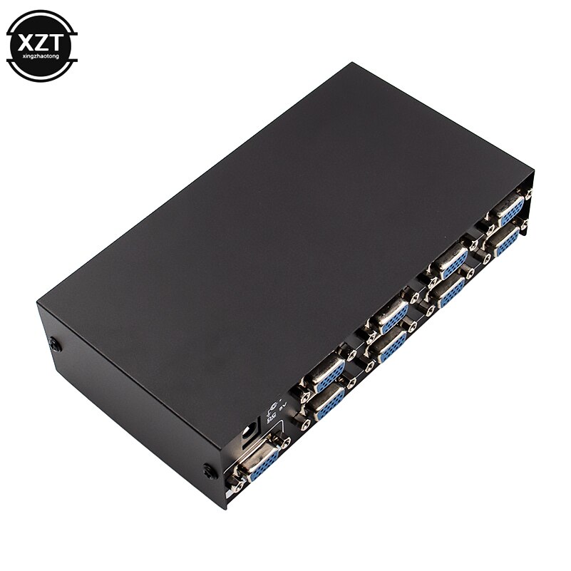 AT 1PCS Eight into a VGA video frequency divider VGA splitter eight For multimedia computer demonstration video conference