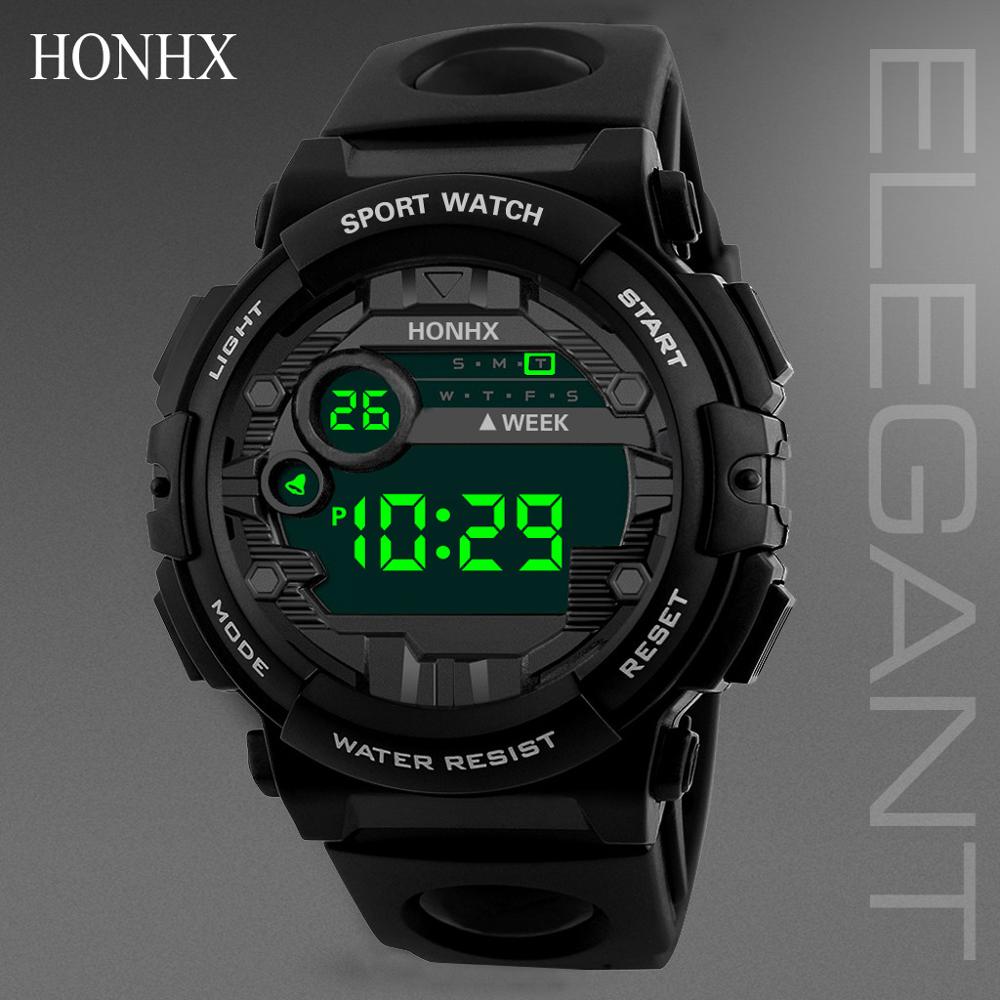 Mode LED Elektronische Digitale Horloge Sport Horloges Mannen Montre Reloj Relogio Klok Saat Uur Horloge #07