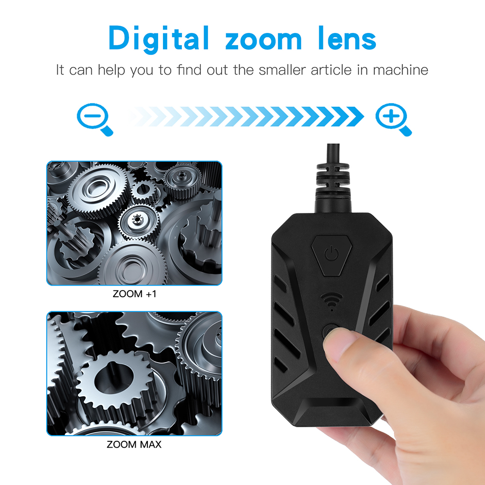 14mm WIFI Endoscope Camera Screen Display Waterproof 2m/5m/10m Inspection Borescope For Iphone Android Phone F230