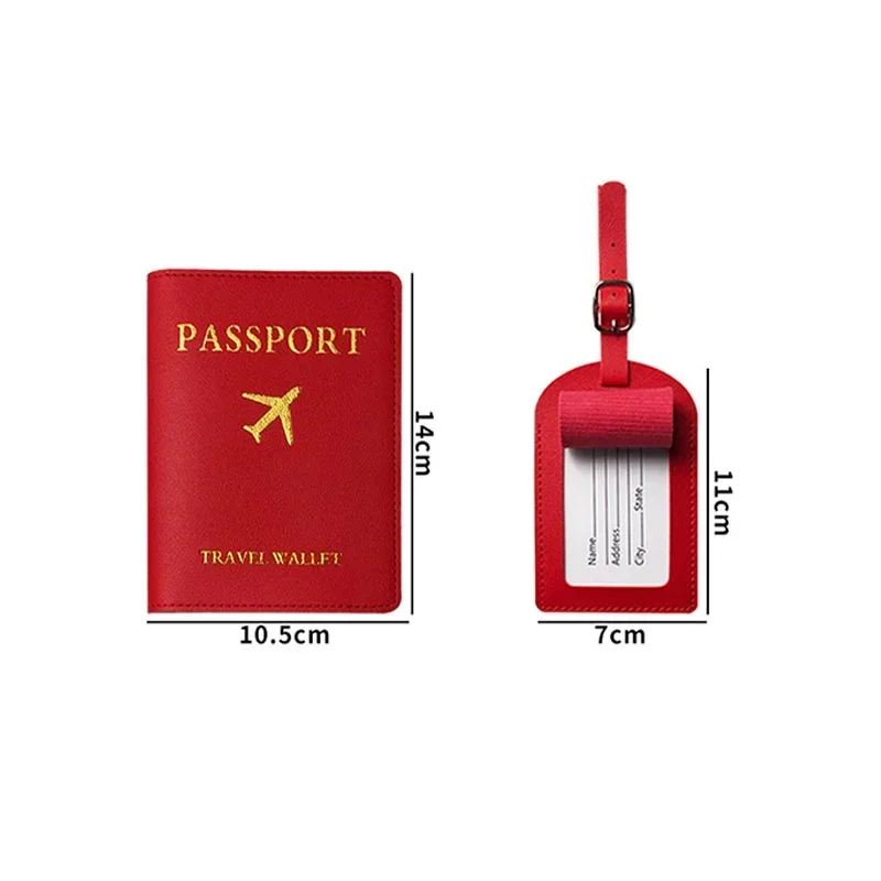 Reise Koffer Tasche Zubehör Leder Gepäck Stichworte Reisepass Abdeckung Ich würde Karte Adresse Name Halfter Etikett Gepäck Internat Tasche Stichworte