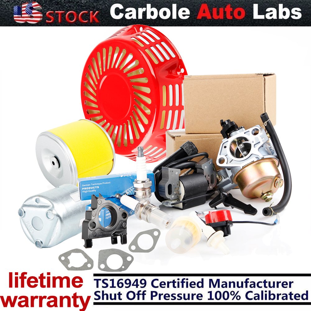 GX340 GX390 Terugslag Carburateur Bobine Bougie Luchtfilter Voor Honda 13HP
