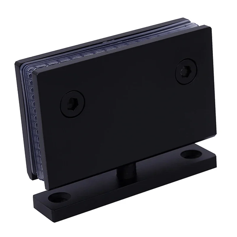 Glass door pivot hinge 360 degree rotation SS304 die-casting shower hinge Display cabinet upper and lower hinge: WHITE