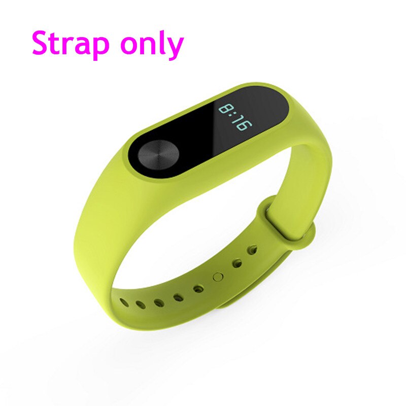 Para Xiaomi Mi Band 2 correa de reloj inteligente correa de repuesto correa de silicona pulsera para Xiaomi Accesorios inteligentes: Lime