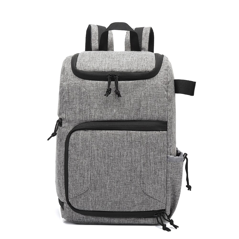 Multi-functional Waterproof Camera Knapsack Large Capacity Portable Travel Camera Bag 【Support 】: Gray