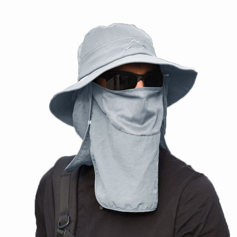 Sombrero de pescador multiusos para hombre, gorro de pescador multifunción para escalada al aire libre, pesca, turismo, protección solar, 1 unidad