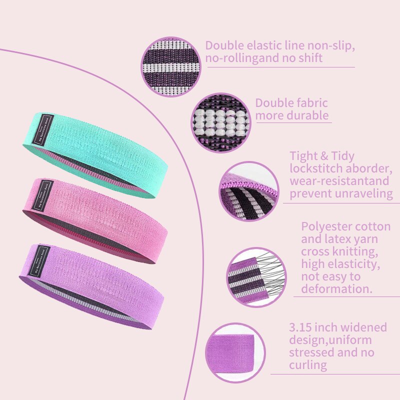 Opaska biodrowa robić jogi z oporem biodrowym lateks antypoślizgowy elastyczny pas robić ćwiczeń i jogi