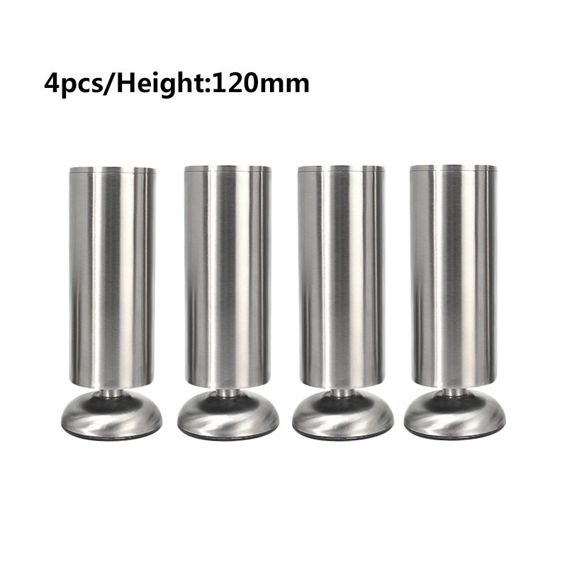 4pcs Stainless steel cabinet feet TV cabinet feet sofa feet coffee table legs support legs metal bed feet furniture feet: 4pcs 120mm