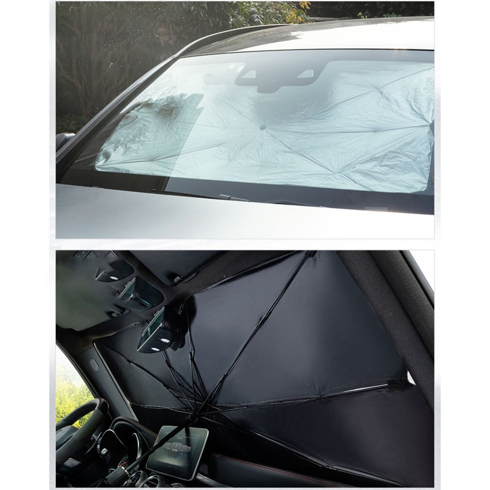 Parasol frontal para coches, cubierta interior de luna delantera, con protección UV, para modelos Sedán y SUV, accesorios parabrisas