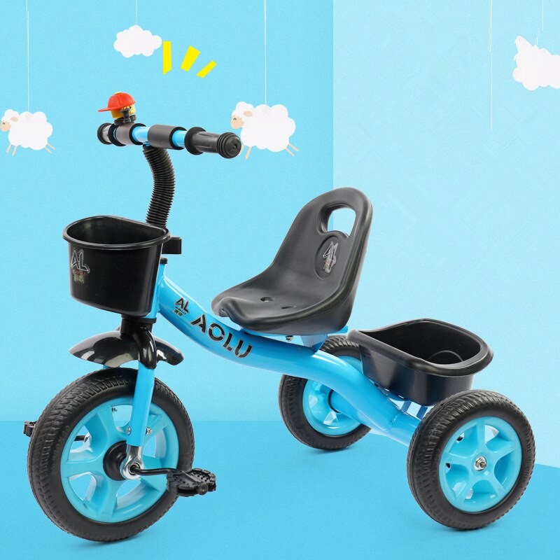 freundlicher Fahrrad Dreirad 2-6 Jahre alt Kohlenstoff Stahl Rahmen Jungen und Mädchen Art Pedal Dreirad Baby Gehhilfe Reiten spielzeug
