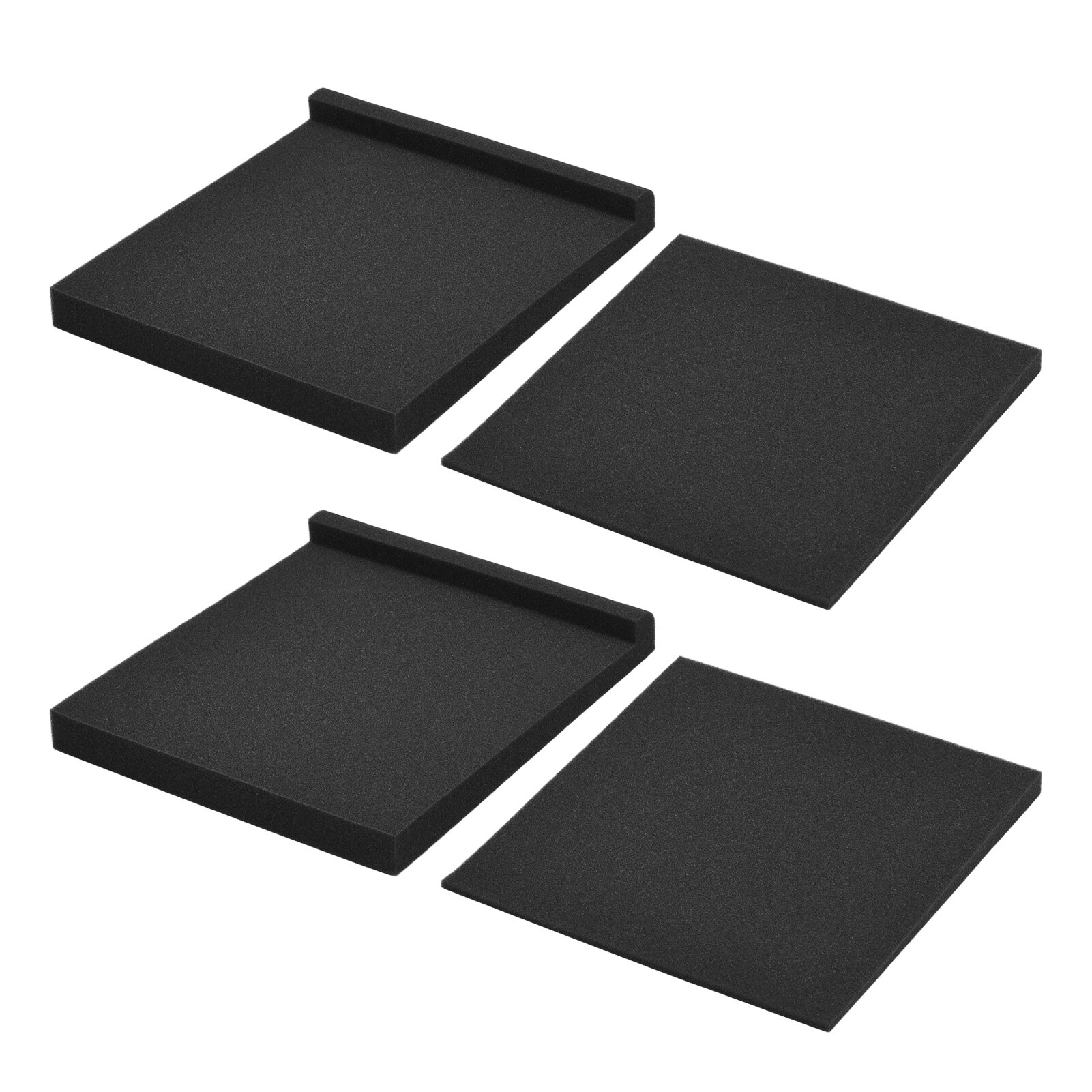 Almohadillas de aislamiento de espuma de aislamiento acústico de alta densidad, 30x27cm, área utilizable para altavoz de Monitor de estudio, 2 paquetes