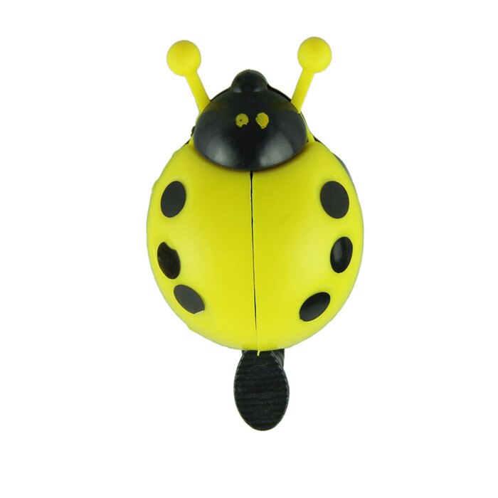 Cute Bicycle Bell Bike Bell Cartoon Ladybug Cycling Bell Outdoor Ridding Accessories Sports Bike Ring Child Riding Equipment: Yellow 