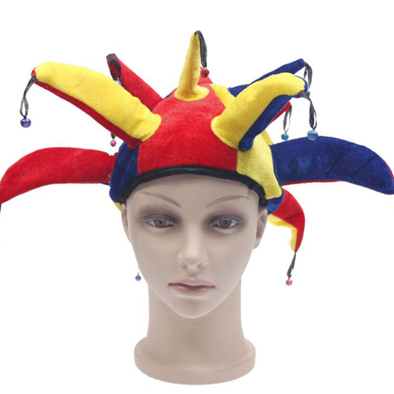 Cute Halloween Cosplay Children Kids Circus Clown Costumes Naughty Clown Hat Party Supplies
