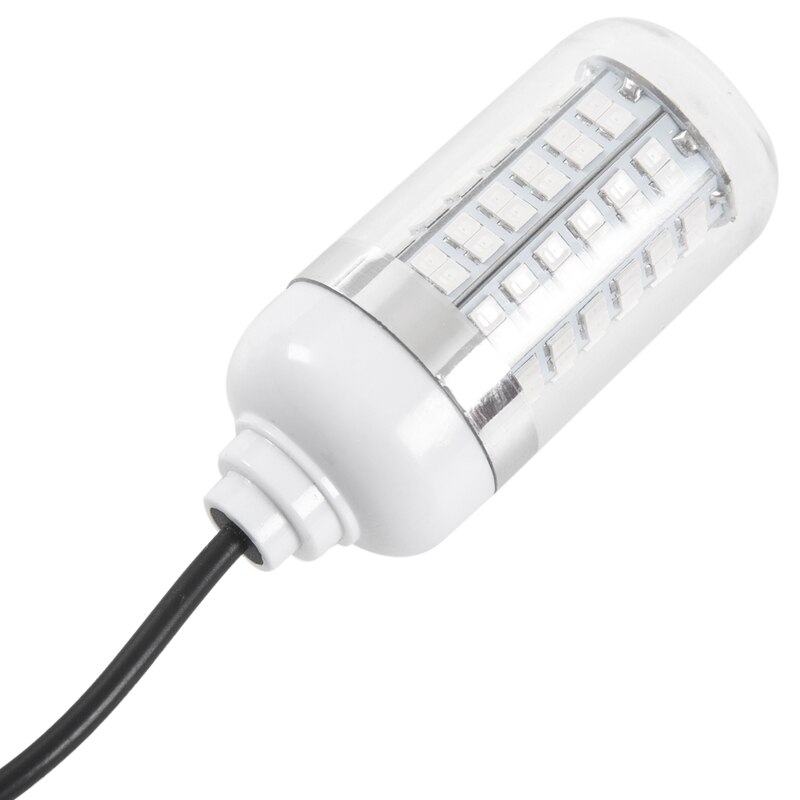 12V LED Green Underwater Submersible Night Fishing Light Crappie Shad Squid Boat Fishing Light