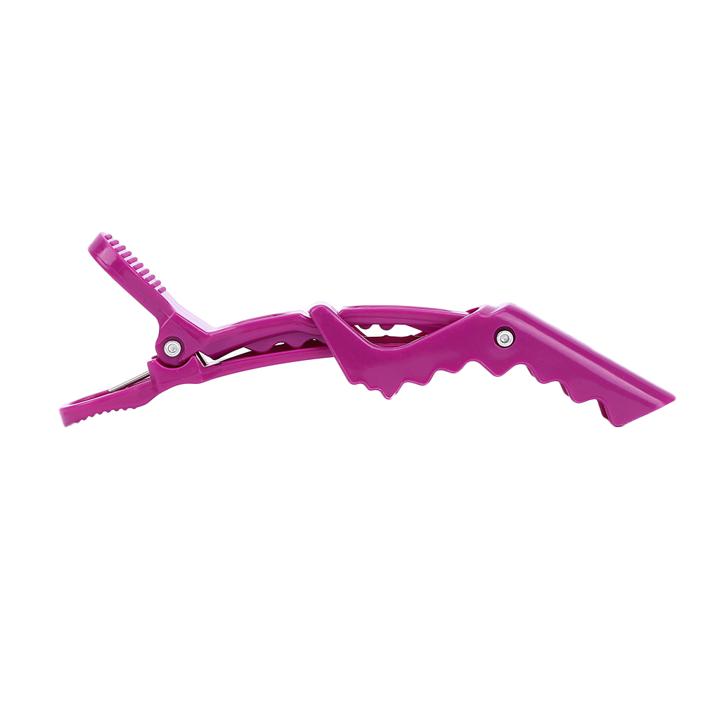 5 stk kvinner alligator hårspenner frisører klemmer plast hårklipper krokodille hårnåler salong hårpleie styling: Lilla