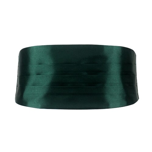 Mannen Klassieke Satijn Buikband Elastische Buikband Basic Smoking Cumberbanden Voor Formele Bruiloft Prom Etentje Taille Band: Dark Green