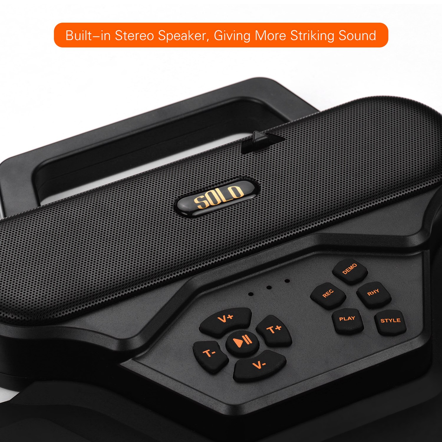 SOLO SD-50 Portable Electronic Drum Pad Digital Silicone Roll-Up Drum Practice Kit 9 Labeled Pads 2 Foot Pedals
