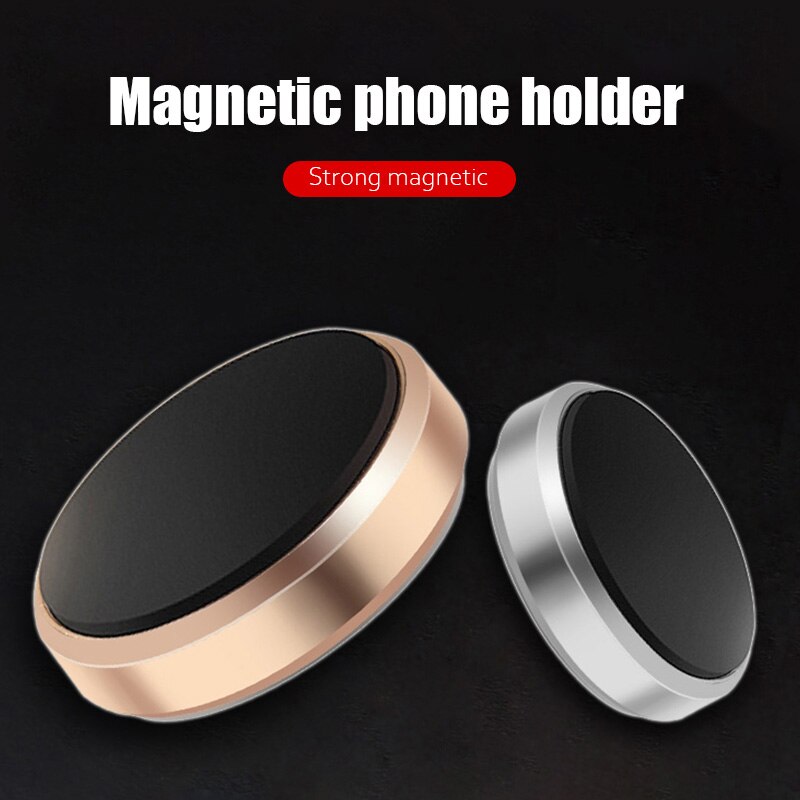 Soporte magnético para teléfono móvil, 2 uds., redondo, para salpicadero de coche, soporte de montaje para teléfono móvil, adhesivo de imán de pared Universal