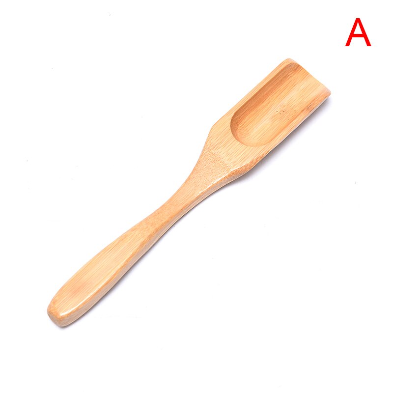 Nova colher de chá de bambu natural molho de mel suger colheres de madeira café chá colher utensílio cozinha accessorie utensílios de mesa: A