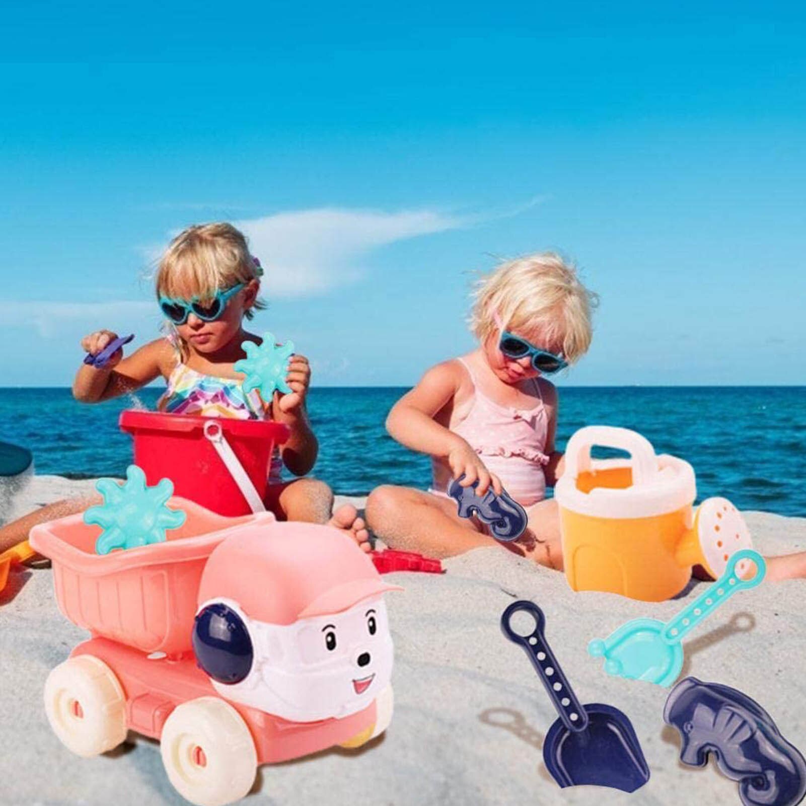 Kinderen Strand Zand Speelgoed Set Inclusief Puppy Atv, Zand Schop, Zandloper, Zand Hark, zand Speelgoed Voor Peuters Kinderen