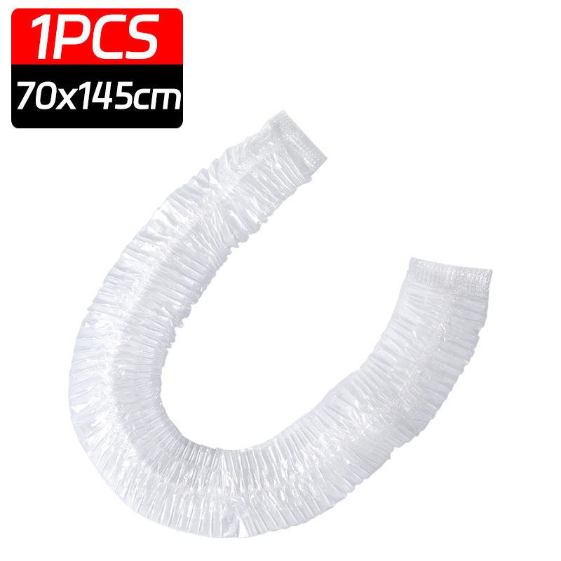 50-1PCS Disposable Air Conditioning Dust Cover Household PE Transparent Air Conditioner Protection Cover Universal Dust Covers: Dark Grey