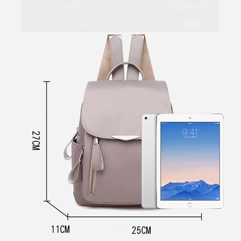 Uformell multifunksjonell stor lommesekk ryggsekk klassisk vanntett oxford dagsekk stor kapasitet reise skulderveske rød