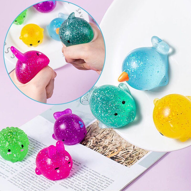 Big Spongy Squishy Mochi Fidget Toys Cute Animal Antistress Ball Squeeze Mochi Rising Abreact Soft Sticky Stress Relief Toy