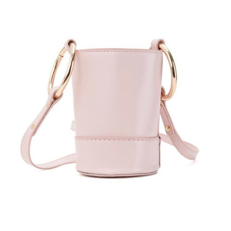 Children Baby Cylinder Single Shoulder Bag Cute Storage Bag Mini Casual Messenger: Pink