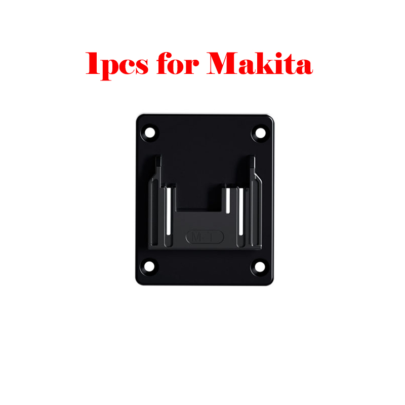 Soporte para máquina, estante de almacenamiento de batería para baterías Makita/Bosch/Dewalt/Milwaukee de 18V, soporte para herramientas de montaje en pared, dispositivos de fijación, 1 ud.: Oro