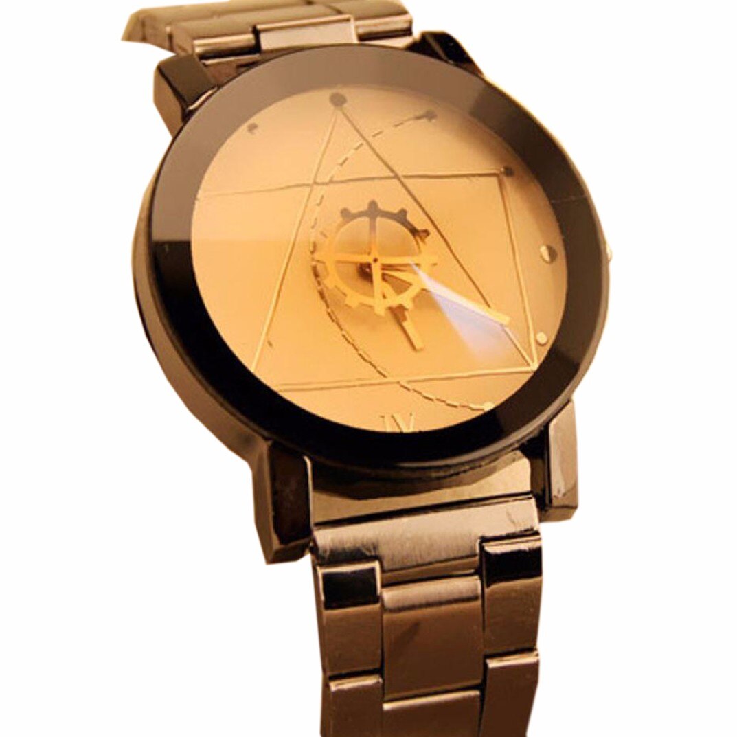 Luxe Horloge Rvs Horloge voor Man Quartz Analoog Horloge Orologio Uomo Sales: B