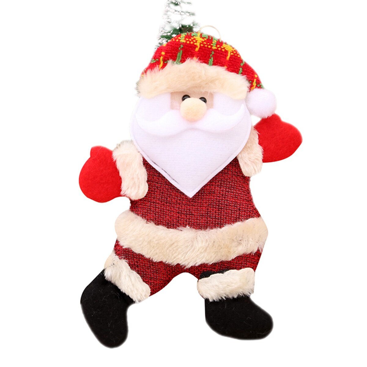 Christmas Doll Pendant Dancing Cloth Art Puppet Christmas Tree Hanging Ornaments Christmas Decoration Santa Clause Accesorries: A