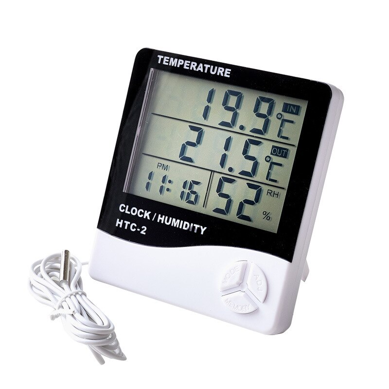Weather station with outdoor sensor thermometer hygrometer humidity temperature: Default Title