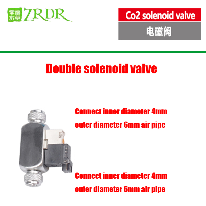 WYIN-regulador de válvula solenoide magnética para acuario, regulador de CO2 de baja temperatura, 110-240V, dióxido de carbono: Silver double-headed / 110-240V US plugs