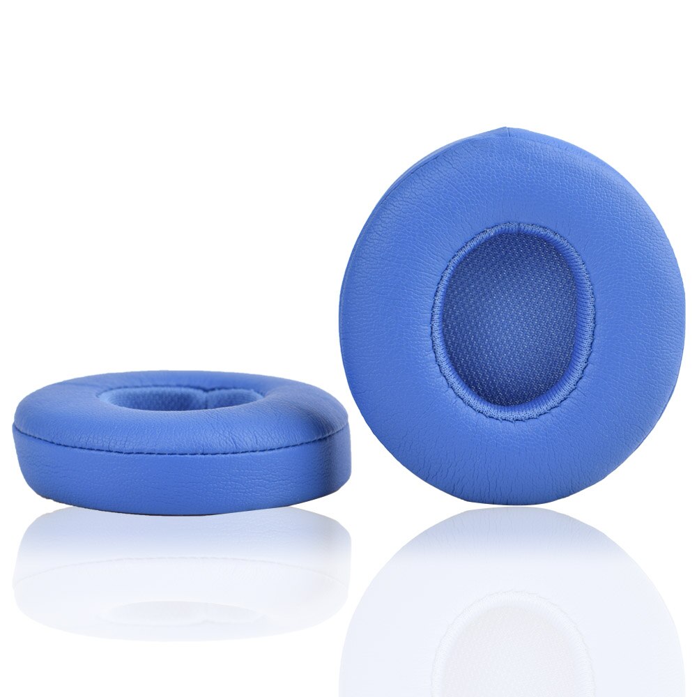 Replacement Ear pads Cushion For Solo 2 Wireless Earpads Earbuds For Beats Solo 3 Wireless Headset case ultra-soft protein skin: Sapphire blue