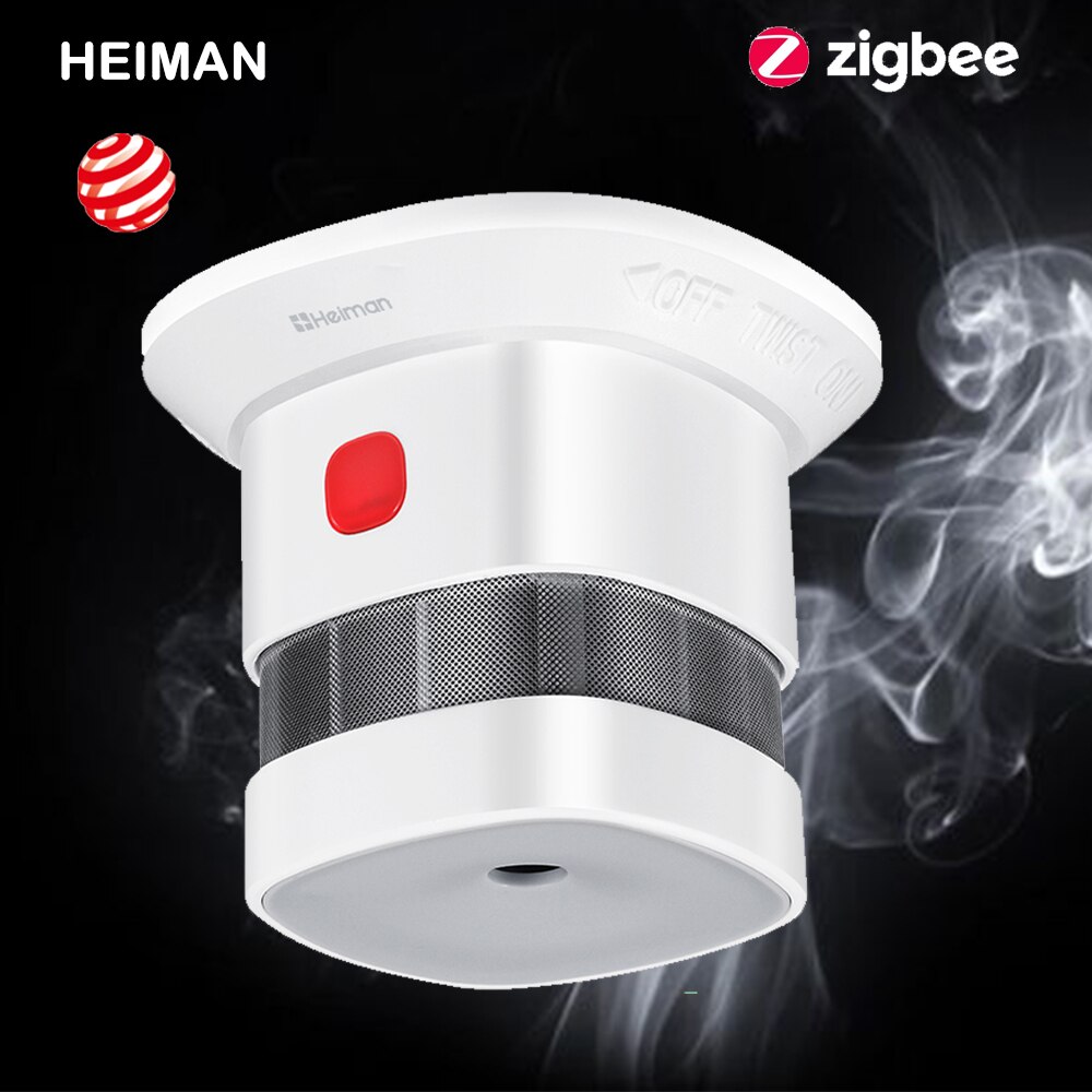 HEIMAN Wireless Zigbee Smart Anti-fire Alarm Smoke Sensor Smart Home Sensors 2.4GHz High sensitivity Bulit In Battery