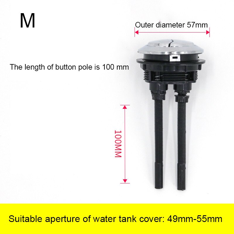 Dual Flush Toilet Commode Water Tank Push Button Tool Durable GQ: 2