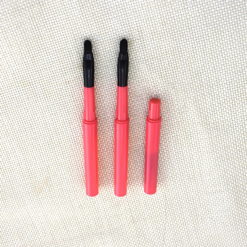 Mini Portable Retractable Lip Brush Artificial Fiber Hair Lipstick Color Cosmetic Makeup Tool