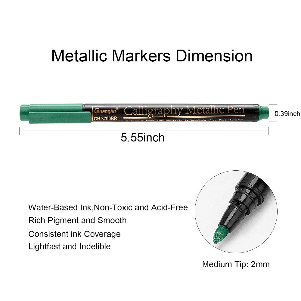 12/20 Color Permanent Acrylic Paint Pens for DIY Photo Album, Art Rock Painting, Card Making, Metal and Ceramics, Glass