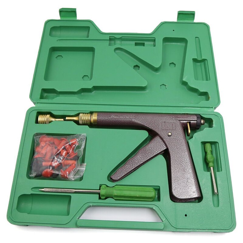 Vakuum Reifen Reparatur Pistole Bausatz Motorrad Elektrische Fahrrad Vakuum Reifen Reparatur Werkzeuge Punktion Stecker Reparatur Block Luft Undicht Bausatz