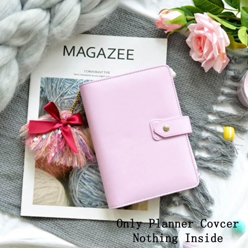 Lovedoki 2020 Dokibook Notebook di Colore Della Caramella Della Copertura A6 Loose-Leaf Tempo Planner Organizer Serie Diario di Appunti del Personale: NO6 only Cover