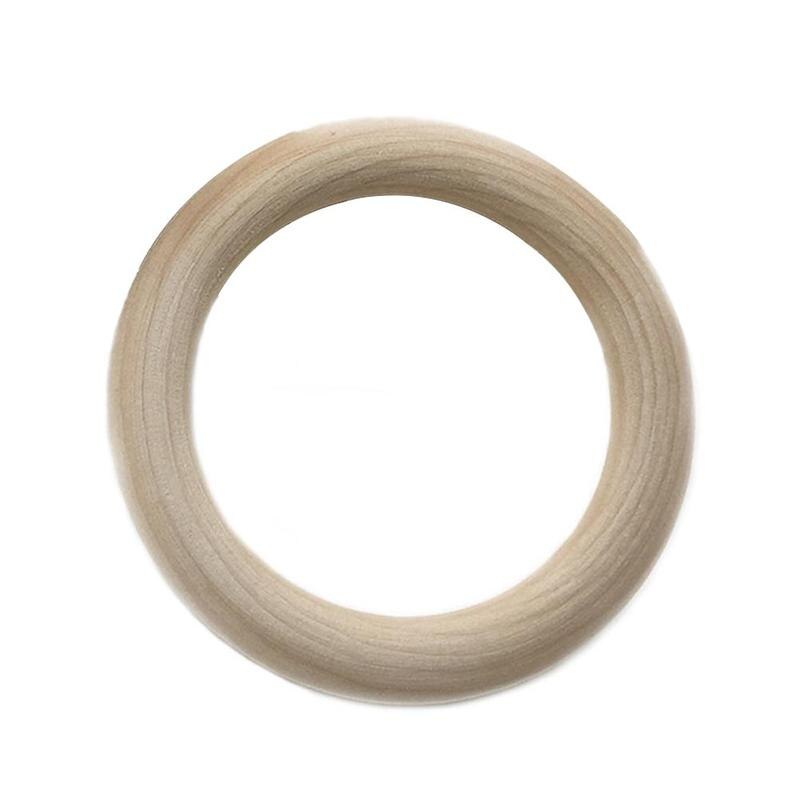 1Pc Kinderen Molaire Speelgoed Houten Ring Diy Accessoires Log Kleur Houten Ring Ringen Houten Ring Kinderen Accessoires 12.5Mm ~ 125Mm: G