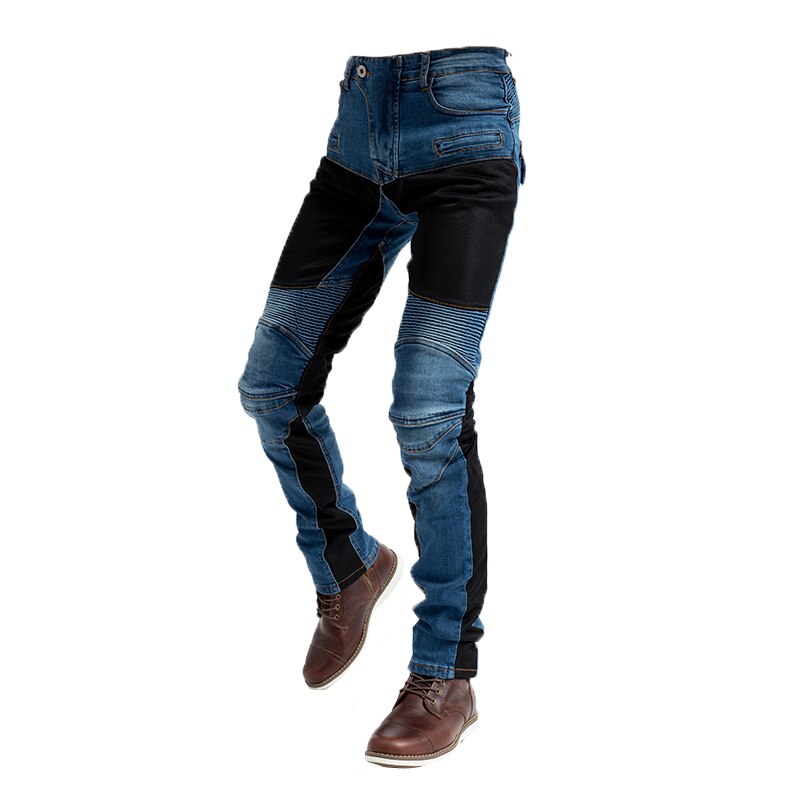 popular pk719 motorcycle casual jeans motorcycle riding pants slim men's and women's fall pants