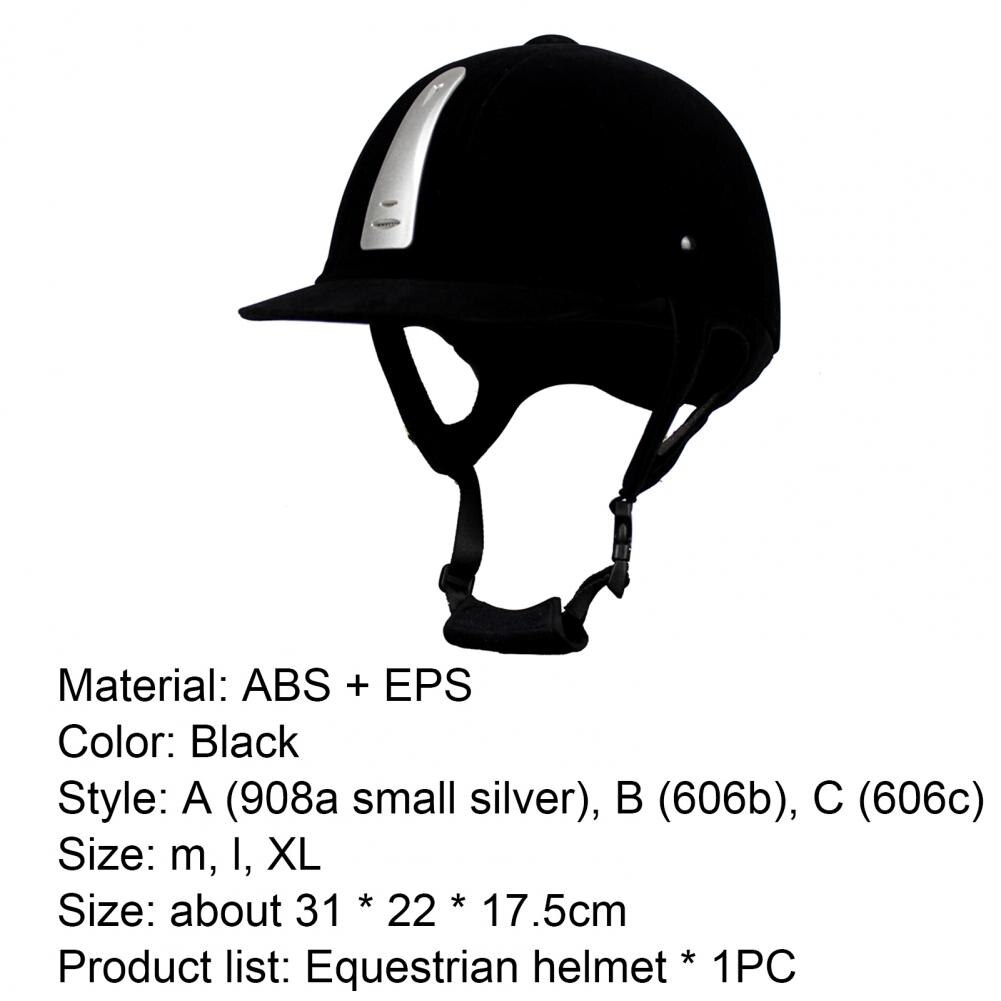 Unisex Equestrian Helmet Unisex Classic Velvet Horse Riding Helmet Horse Equipment Cycling Helmet Protection Cap